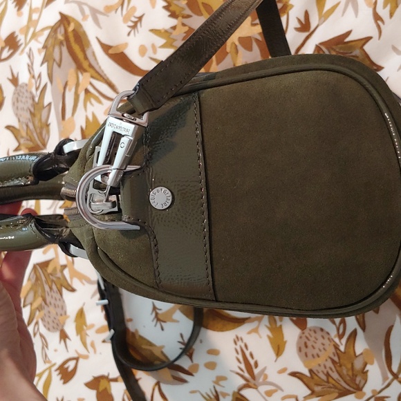 Zadig and Voltaire green suede bowling bag, small - Picture 5 of 8